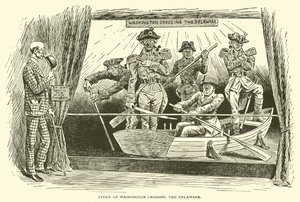 Studio di Washington che attraversa il Delaware da Frederick Burr Opper