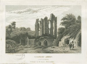 Abbazia di Croxden: incisione, nd [c 1830] da Frederick Calvert