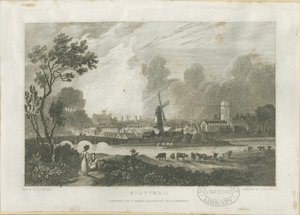 Stafford - Vista Sud-Ovest: incisione, nd [c 1830] da Frederick Calvert