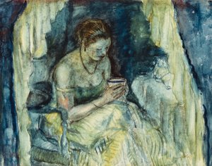 Una tazza di tè da Frederick Carl Frieseke