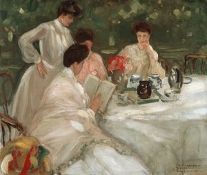 Tè in Giardino da Frederick Carl Frieseke