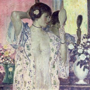 Lo Specchio a Mano da Frederick Carl Frieseke