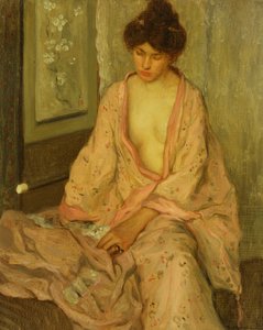 Il kimono rosa da Frederick Carl Frieseke