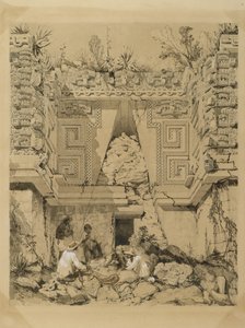 Arco, Casa del Gobernador, Uxmel, Yucatan, 1843 da Frederick Catherwood