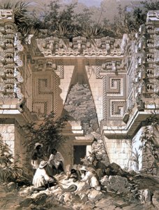Portale, Casa del Gobernador, Uxmal da Frederick Catherwood
