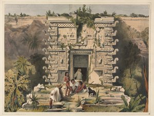 Portale del Grande Teocalli, Uxmal da Frederick Catherwood