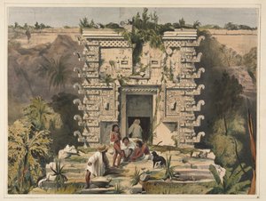 Portale del Grande Teocalli, Uxmal da Frederick Catherwood