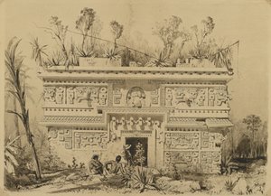 Las Monjas, Chichen Itza, Yucatan, 1843 da Frederick Catherwood