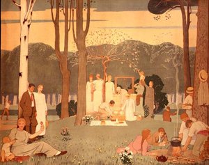 Scena di picnic da Frederick Cayley Robinson