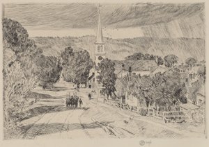 Un Villaggio del Vermont, 1923 da Frederick Childe Hassam