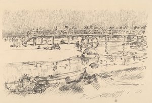 Spiaggia per il bagno, Bass Rocks da Frederick Childe Hassam