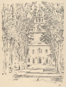 Chiesa coloniale, Gloucester da Frederick Childe Hassam