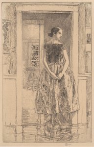 Ragazza in un abito moderno, 1922 da Frederick Childe Hassam