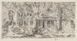 Casa sulla strada principale, Easthampton da Frederick Childe Hassam