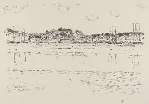 Porto interno, c. 1918 da Frederick Childe Hassam