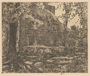 Il cottage Home Sweet Home, Easthampton, 1921 da Frederick Childe Hassam