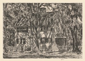 La Casa di Lion Gardiner, Easthampton, 1920 da Frederick Childe Hassam