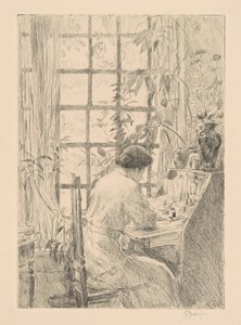 La scrivania, 1915