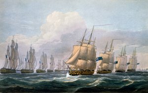 Capitano Beresford sulla HMS Theseus che guida il suo squadrone di navi da 