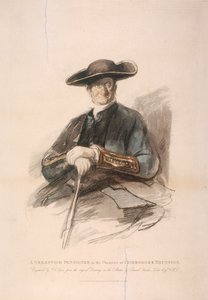 Greenwich Pensioner nel ruolo di Commodoro Trunion, Greenwich Hospital, Londra da Frederick Christian Lewis
