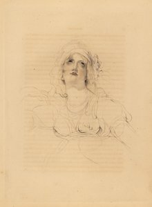 Ritratto di Lady Emma Hamilton, amante di Horatio Nelson da Frederick Christian Lewis