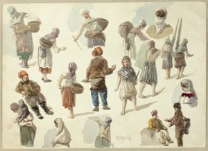 Schizzi di contadini a Boulogne