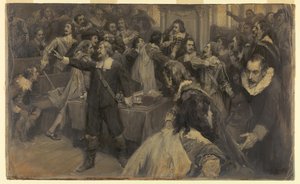 Scena nella Camera dei Comuni, 2 marzo 1629 da Frederick Coffay Yohn