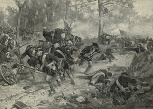 La battaglia di Eutaw Springs, 1903 da Frederick Coffay Yohn