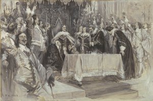La seconda installazione di Cromwell come Protettore, nella Westminster Hall, 26 giugno 1657 da Frederick Coffay Yohn