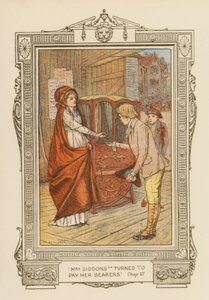 Mrs Siddons si volta per pagare i suoi portatori da Frederick Colin Tilney