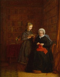 Ritratto di Mrs Hearne e della sua pronipote Fanny Sowman da Frederick Daniel Hardy