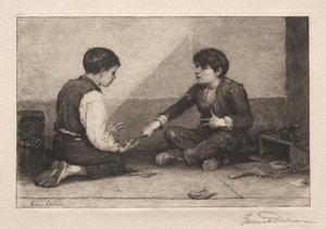 I giocatori di Mora, 1883 da Frederick Dielman