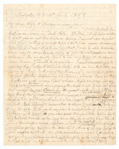 Lettera scritta da John Brown e Frederick Douglass alla moglie e ai figli di Brown, 30 gennaio 1858