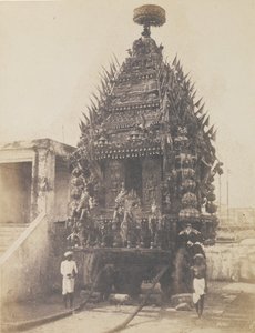 Carro di Juggernaut, Madras, 1850s da Frederick Fiebig