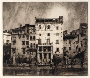 Antiche case sul Tevere