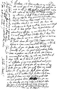 Lettera di Arabella Stuart alla contessa di Shrewsbury
