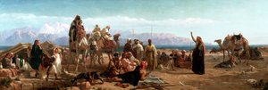 Mattina presto nel deserto di Shur, 1860 da Frederick Goodall