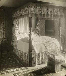 Kelmscott Manor: letto Wm. Morris è nato a