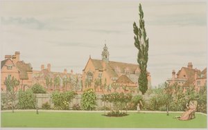 Chiesa e Canonica, Bedford Park, 1881 da Frederick Hamilton Jackson