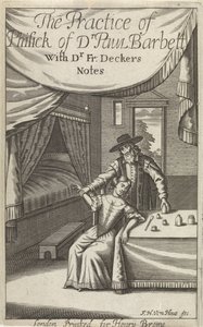 Dottore con giovane donna in un interno