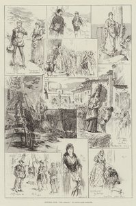 Schizzi da The Armada al Drury-Lane Theatre da Frederick Henry Townsend