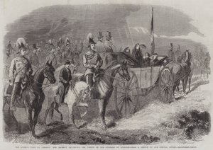 La visita della Regina in Irlanda, Sua Maestà passa in rassegna le truppe sul Curragh di Kildare