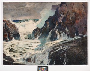 Dopo la tempesta, 1925 circa (olio su compensato) da Frederick Judd Waugh