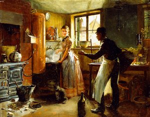 Sotto le scale, 1885 da Frederick Juengling