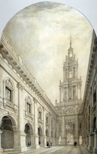 Progetto per il nuovo Royal Exchange, 1839 da Frederick Mackenzie