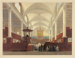 Interno della Chiesa di Cristo da Frederick Mackenzie