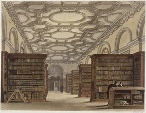 Interno della Biblioteca Pubblica, Cambridge, da 