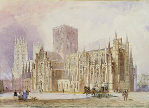 York Minster: vista da sud da Frederick Mackenzie