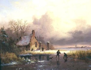 Paesaggio invernale da Frederick Marianus Kruseman