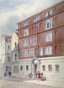 Residenza di Titus Oates, Oat Lane, Città di Londra, 1845 da Frederick Napoleon Shepherd